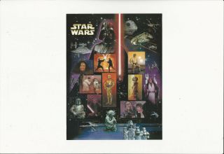 Us Stamps/postage/sheets Sc 4143 Star Wars 30th Anniversary Mnh F - Vf Og Fv$6.  15