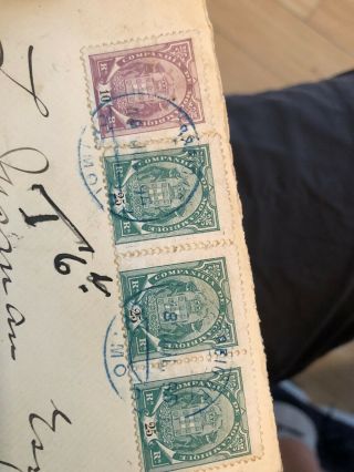 Rare 1895 Mozambique (Portuguese Colonial) To England Postal Cover & Bonus 3