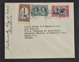 Canada,  Kgvi,  1939 Royal Visit Stamps,  Royal Train Flag Pm 
