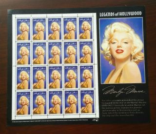 116.  Marilyn Monroe.  Souvenir Sheet.  Mnh
