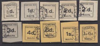Malta 1925 Sg D1/10 Fine
