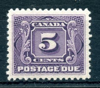 Weeda Canada J4a Vf Mnh 5c Violet 1928 Postage Due On Thin Paper Cv $100