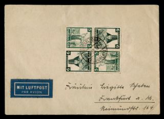 Dr Who 1936 Germany Dusseldorf Block Air Mail C132022