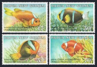 Papua Guinea 659 - 662,  Mnh.  Michel 539 - 542.  Fish 1987.