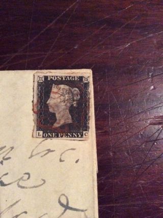 Early Rare State Penny Black.  Full MX On Cover From St.  Helens To Westminster. 2