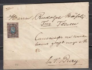 Russia,  Latvia,  1858 Mi 2 Stamp On Cv From Minsk To Riga - Look
