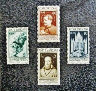 Nystamps Italy Vatican City Stamp 47 // 54 Og Nh $42