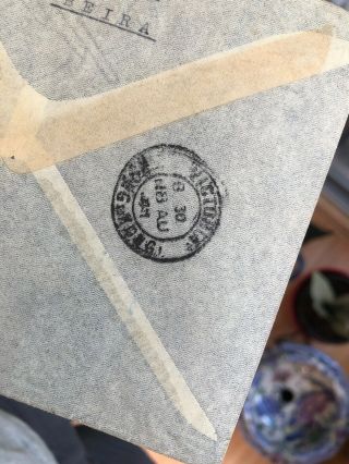 Rare 1941 Mozambique (Portugal Colonial) To NY USA Postal Cover Via Hong Kong 6
