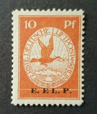 Classic Reich Luftpost E.  E.  L.  P 10pf Bird Vf Mnh Germany Deutschland B252.  5 0.  99$