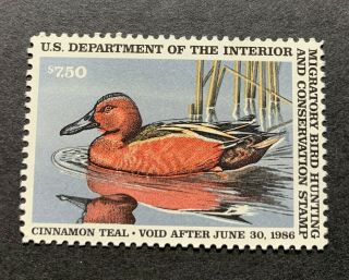 Wtdstamps - Rw52 1985 - Us Federal Duck Stamp - Og Nh