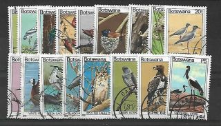 Botswana 1978 Vintage Postage Stamps Birds Sg 411/27