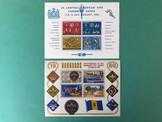 Independence Of The Barbados Boy Scouts Association & Scout Sheets Mnh