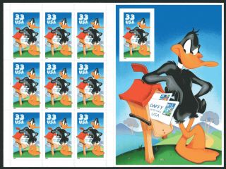 Usa 1999 Daffy Duck Sheet Unhinged