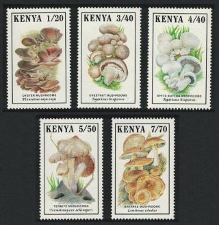 Kenya Mushrooms Fungi 5v Mnh Sg 506 - 510