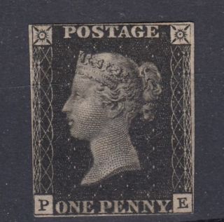 Gb 1840 1d Penny Black 
