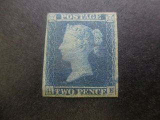 Uk Stamps: 1840 Penny Blue Imperf - Great Stamp - Rare (d384)