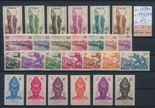 Lk82479 Togo 1941 African Art & Culture Fine Lot Mh Cv 21 Eur