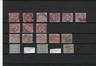 German Empire 1872 - 99 Post Mark & Pen Cancel Stamp Study Big £££ Ref R10658
