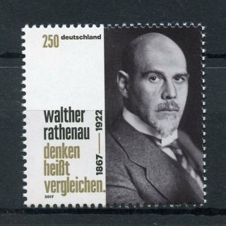 Germany 2017 Mnh Walther Rathenau Weimar Republic 1v Set Politicians Stamps