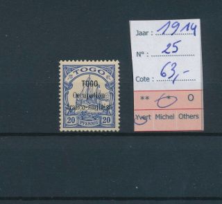 Lk82466 Togo 1914 French - English Occupation Fine Lot Mh Cv 63 Eur