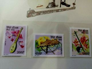 Vietnam Postage Stamps.  National Musical Instruments.  2013