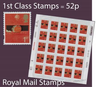 1000x 1st Class Postage Stamps : Save £180.  00