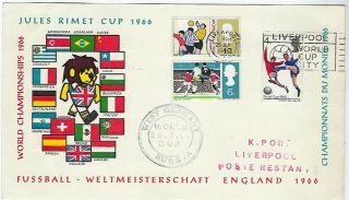 Great Britain 1966 World Cup Crd Phosphor Set Liverpool Germany V Russia Hs