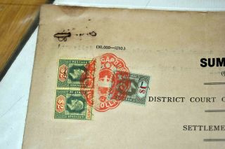 Singapore/straits Settlements Ex 1910/1950s: Old Find With Documents Etc.
