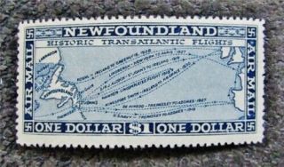 Nystamps Canada Newfoundland Stamp C11 Og H $100