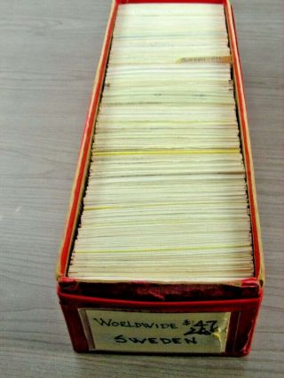 Sweden,  Assortment Of Stamps In 800,  Stock Cards (red Box)