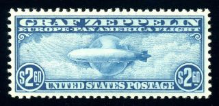 C15,  $2.  60 Graf Zeppelin,  Xf - Og - Nh,  Fresh Gum,  2000 Pfc (nh),  2018 Scott $925