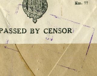 Malaysia 1940 1c Patriotic Fund charity label on env Singapore - Ireland: censored 3