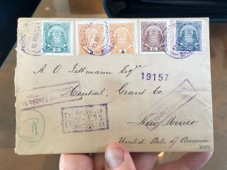 Rare Registered Portuguese Colonial Mozambique Postal Cover To Usa 1905