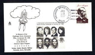 Space Shuttle Challenger Sts - 51l Disaster Anniversary Space Cover 1 Made (2420)