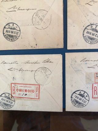OMG 4 1899 Sequential Registered Portugal Colonial Mozambique Covers To Germany 8