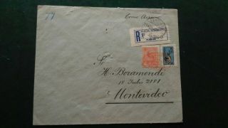Uruguay 1925 Air Post Cover R