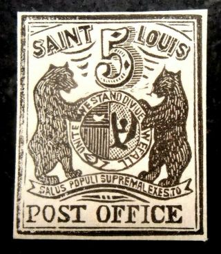 Buffalo Stamps: Scott 11x1 St.  Louis Provisional,  Nh/og,  Cv = $8,  000