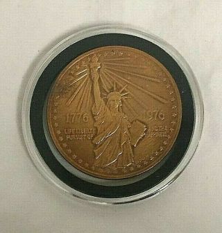1976 American Revolution Bicentennial Coin We The People Bronze 1 1/2 "
