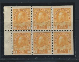 Canada Sc 105b.  Booklet Pane Never Hinged