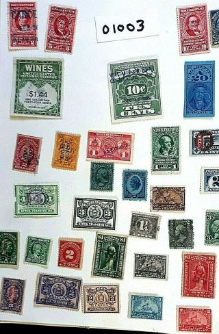 Back Of Book Us Stamps Lot 01003 Stock Transfers,  Documentary,  Tobacco,  Wine