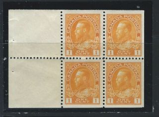 Canada Sc 105a.  Booklet Pane Never Hinged