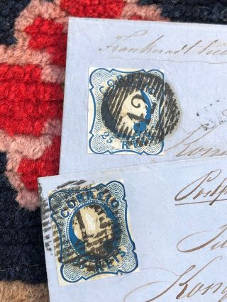 2 Important 1856 Portugal Cover Setubal To Christiania Norway (Consulate Office) 6
