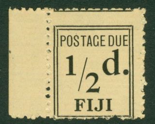 Sg D5a Fiji 1917.  ½d Black.  Fine Cat £500
