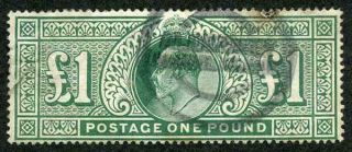 Sg320 Kevii One Pound Deep Green Somerset House (faults) Cat 750 Pounds