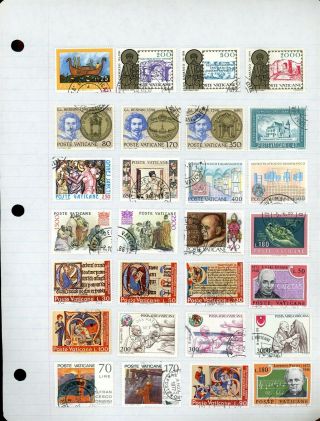 Vatican City Album Page Lot 20 - See Scan - $$$