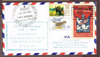 Canada Semi Official Airmail Ffc Clp3 Vf (yluj1