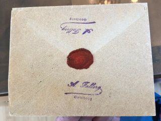 Rare Registered Portuguese Colonial Mozambique Postal Cover To Sweden 1890’s 5