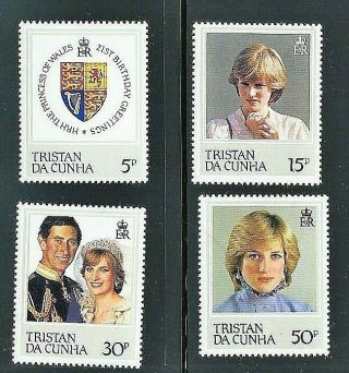 Tristan Da Cunha 1982 Set - Princess Diana 