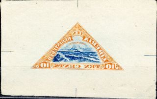 Liberia - 1919 10c Airmail Proof Reversed Unique