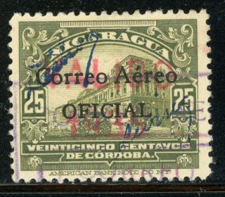Nicaragua Specialized: Maxwell Oa16 25c With " Valido 1935 " Ovpt $$$$